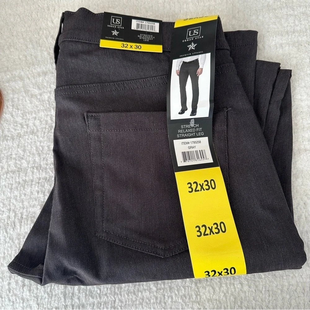 Urban Star Relaxed Fit Black Pants NWT Size 32x30